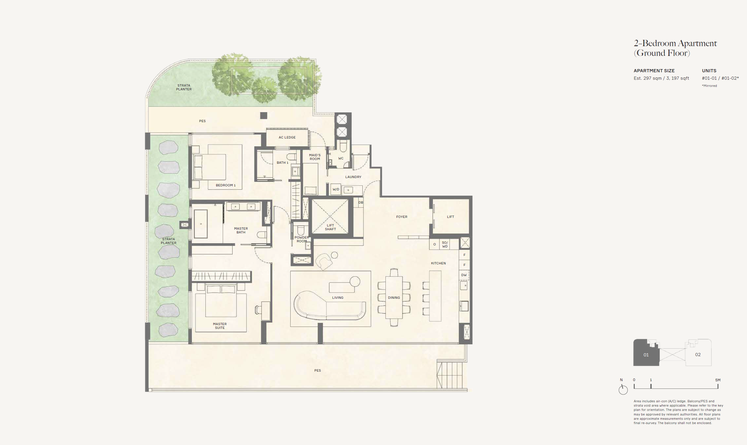 21 Anderson 2 Bedroom Floor Plan 1